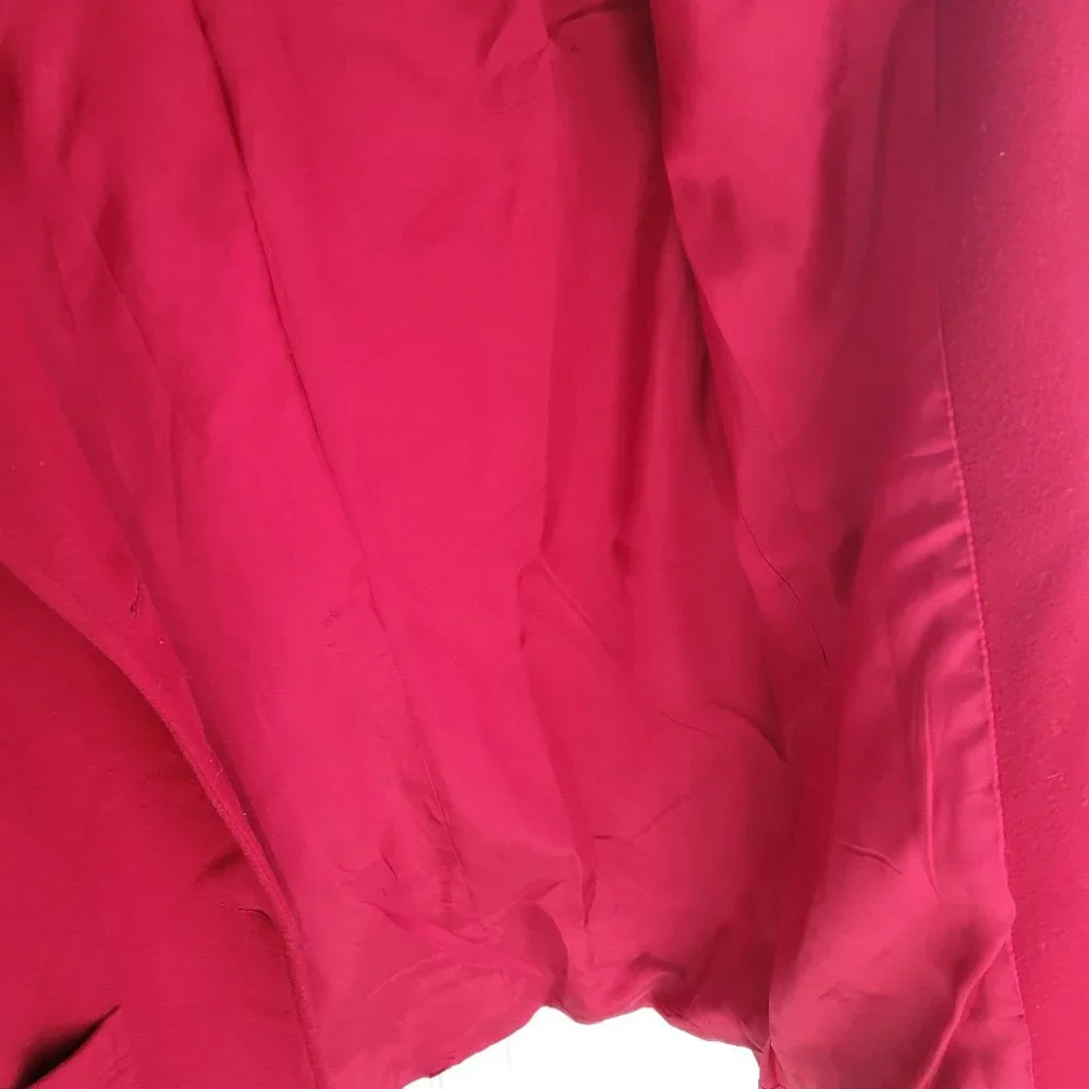 Express Red wool / nylon / cashmere jacket - Picture 9 of 14